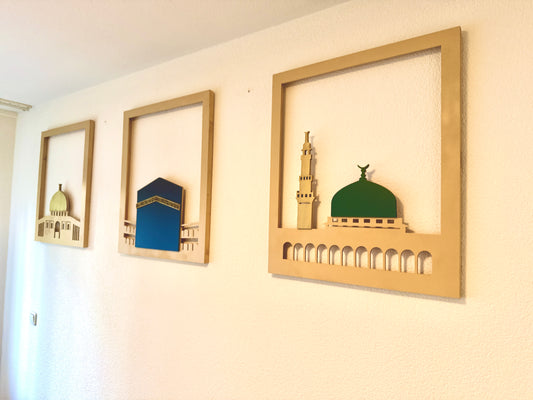 De 3 heilige moskeeën groot